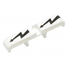 Защитная маркировка на клеммники AVK 2,5*-10, (белая); IP 1S