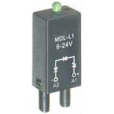 MDL-A/LDD1 110V/240VDC; Модуль защиты и индикации реле (LED+DIODE, 110-240VDC; A1+ A2-)