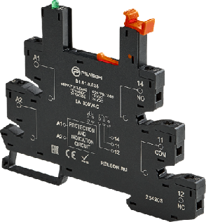 Розетка для реле с пружинными зажимами; 8А (~/= 230В AC/DC)