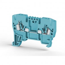 Клеммник пружинный 2,5мм.кв. (синий); YBK2,5