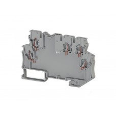 Клемма для самостоятельной сборки схемы из электронных компонентов, 2 входа, 3 выхода, 4 мм.кв., (се