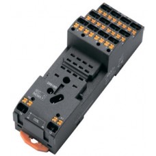 KS-C-ST 2CO; Монтажная колодка с пружинным зажимом на Дин-Рейку для реле KRM, KMY; 2C, 12А