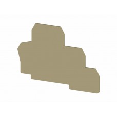 Концевой сегмент на клеммники 2-х ярусные PUK2T, (бежевый); NPP PUK2T