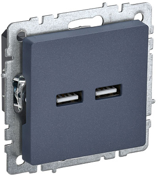 BRITE Роз. USB A+A 3,1А РЮ10-1-БрМ мар. IEK