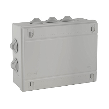 Коробка ответвит. с кабельными вводами 2х40мм + 6х32мм, IP55, 240х190х90мм