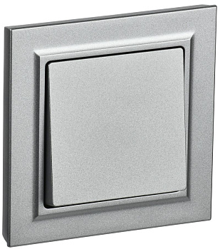 BRITE Выключ. 1-кл. 10А в сб. ВСР10-1-0-БрА алюм. IEK