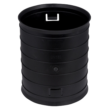 Муфта быстросъемная для двустенных труб d160 мм черная EKF-Plast