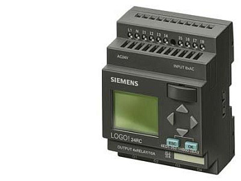 LOGO! 12/24RC, ЛОГИЧЕСКИЙ МОДУЛЬ, ДИСПЛЕЙ, НАПРЯЖЕНИЕ ПИТАНИЯ/ВХОДЫ/ВЫХОДЫ: 12/24В DC/РЕЛЕ, 8 ДИСКРЕТНЫХ ВХОДОВ (4 АНАЛОГОВЫХ)/4 ДИСКРЕТНЫХ ВЫХОДА; ПАМЯТЬ НА 200 БЛОКОВ, РАСШИРЯЕМЫЙ ВНЕШНИМИ МОДУЛЯМИ