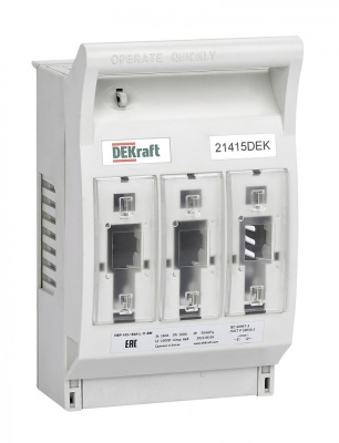 ПВР горизонтальный 160А 3ф отключение_навесной монтаж на шину_ПВР-102