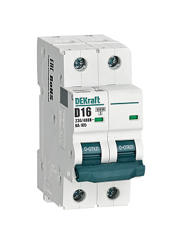 Авт. выкл. 2P 16A х-ка D ВА-105 10кА