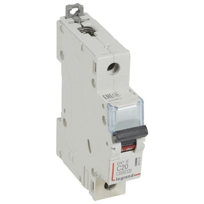 Автоматический выключатель DX3-E C20 1П 6000/6kA