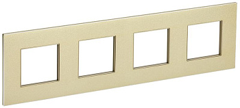 SKANDY Рамка 4-мест. SK-F34Sh металл шамп. IEK