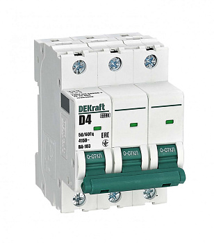 Авт. выкл. 3Р 4А х-ка D ВА-103 6кА