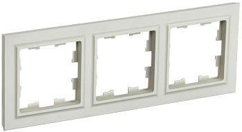 BRITE Рамка 3-мест. РУ-3-БрКр беж. IEK