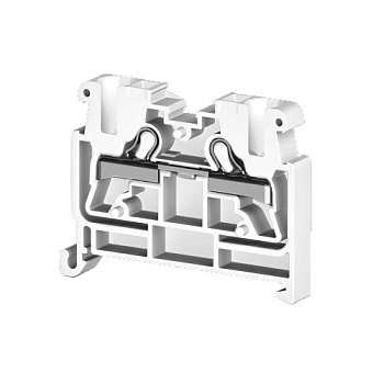 Миниклеммник пруж. быстрозажимной (Push in), 2,5 мм.кв., на din-рейку 35 мм,  (белый); B562PYKMR 2,5