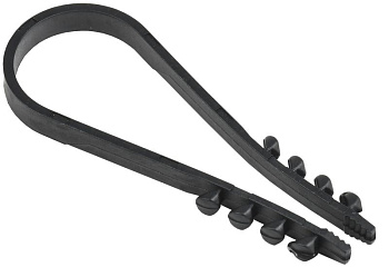 Дюбель хомут 19-25мм нейлон черный (100шт) IEK