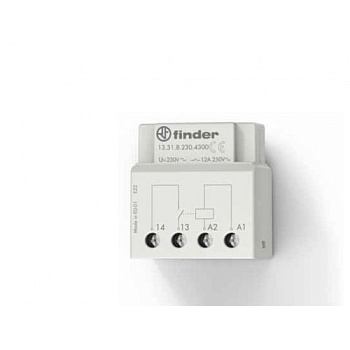 Промежуточное моностабильное реле; 1NO 12A; питание 12В АC; монтаж в коробке; степень защиты IP20; упаковка 1шт.