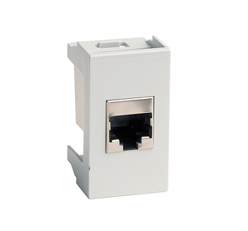 Розетка RJ-45 кат.6,Viva,1 мод.,сер Розетка RJ-45 кат.6,Viva,1 мод.,сер