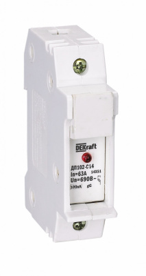 Держатель предохр. C10 со светодиод. индикацией 1P ДП-102