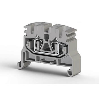 Миниклеммник пружинный на монт.плату, 2,5 мм.кв. (серый); MYKR 2,5C