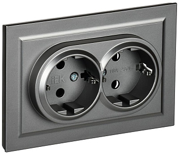 BRITE Роз. 2-я с з/к/ш 16А в сб. РСш12-3-БрС сталь IEK