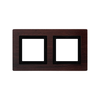 Рамка из натурального дерева, "Avanti", венге, 2 поста (4 мод.)