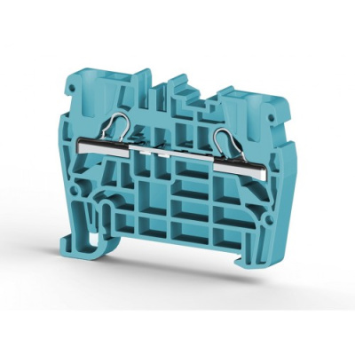 Клеммник пружинный быстрозажимной (Push in), 4 мм.кв. (синий); PYK4 (RP)