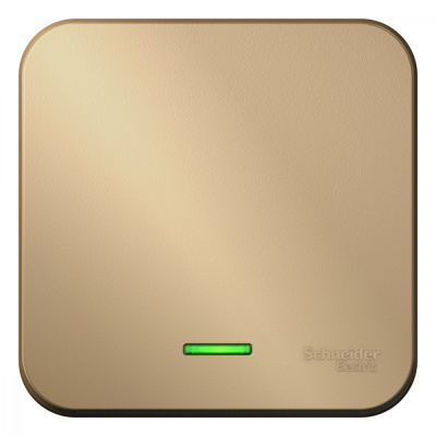 BLANCA О/У 1-клавишный ВЫКЛЮЧАТЕЛЬ (сх.1) с подсв.ИЗОЛ.ПЛ,10А,250В, ТИТАН