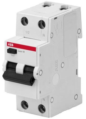 Выключатель автоматический дифференциального тока, 1P+N, 10А, C, 4.5kA, 30мA, AC, BMR415C10