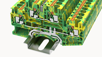 DSKK4-PE-01P-1C-00A(H), Клемма PUSH-IN, 2 ур., 4 мм.кв., PE, шт