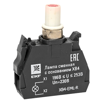 Лампа сменная c основанием XB4 красная 230В EKF PROxima Лампа сменная c основанием XB4 красная 230В EKF PROxima