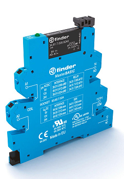 Интерфейсный модуль, твердотельное реле, серия MasterBASIC; выход 6A (24В DC); питание 24В DC; категория защиты IP20; безвинтовые клеммы Push-in Интерфейсный модуль, твердотельное реле, серия MasterBASIC; выход 6A (24В DC); питание 24В DC; категория защиты IP20; безвинтовые клеммы Push-in