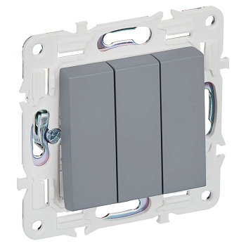 SKANDY Выключ. 3-кл. 10А SK-V11Gr сер. IEK