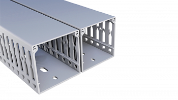 Перфорированный короб с крышкой, 60x60 (ШxВ) Серый; SWD  60X60