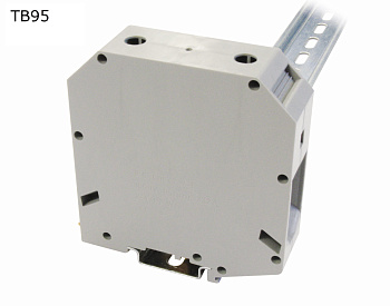 Клемма винтовая проходная 2 контакта 95 мм2, серая