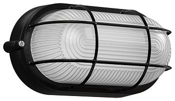 Светильник НПП1402 черный/овал с реш.60Вт IP54 IEK