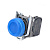 Кнопка SB4 в сборе модульная 22мм выступающая синяя с возвратом металл 1НО