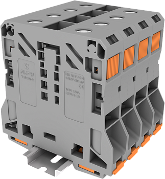 TAPO50-2-GY Клемма сильноточная TP 1-1 проходная Push-in, сеч.50мм2, сер.