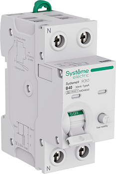 Systeme9 Авт. выкл. диф. тока (АВДТ) 1P+N B 40A 6kA 30мА Тип-A 230В