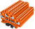 TPD4-2-OG Клемма TP 1-1 проходная 2-уровневая, сеч. 4мм2, оранж.