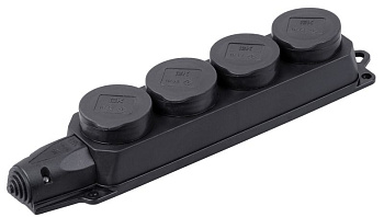 РБ34-1-0м Розетка (колодка) четырехместная ОМЕГА IP44 IEK РБ34-1-0м Розетка (колодка) четырехместная ОМЕГА IP44 IEK