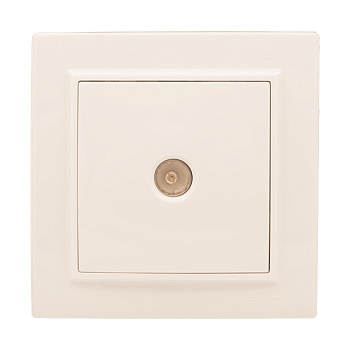 Розетка TV 1-мест. СП бежевый 75Ом 5-862МГц Минск EKF