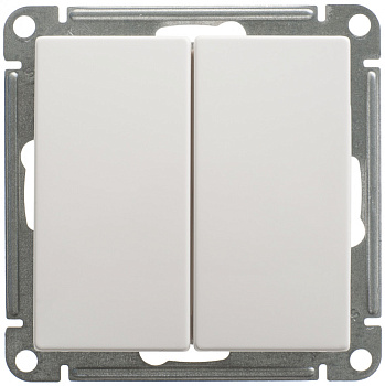 W59 2-клавишный ПЕРЕКЛЮЧАТЕЛЬ, 10АХ, механизм, БЕЛЫЙ