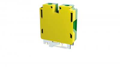 Клеммник на DIN-рейку с заземлением (Винтовой) 35 мм.кв. (желто-зеленый); TBL 35 E