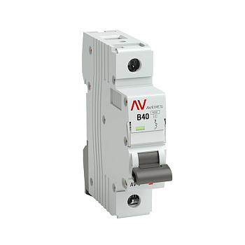 Выключатель автоматический AV-6 1P 40A (B) 6kA EKF AVERES Выключатель автоматический AV-6 1P 40A (B) 6kA EKF AVERES