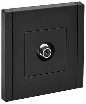 FORTE&PIANO Роз. TV оконечная FP128 чер. IEK