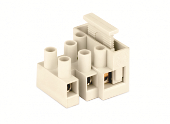 Клемма с держателем плавких вставок (6 х 30) 6,3A 4пол. под жилы сечением 2.5/4кв.мм