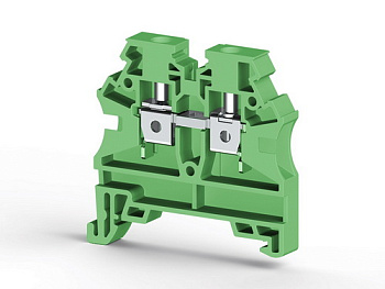 Клеммник на DIN-рейку 4мм.кв. (зеленый); AVK4 RD  (RP)