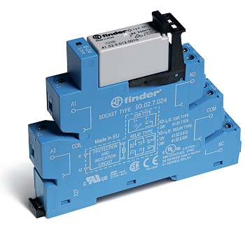 Интерфейсный модуль, электромеханическое реле; 1CO 16A; контакты AgNi; питание 24В AC/DC; категория защиты IP20; винтовые клеммы Интерфейсный модуль, электромеханическое реле; 1CO 16A; контакты AgNi; питание 24В AC/DC; категория защиты IP20; винтовые клеммы