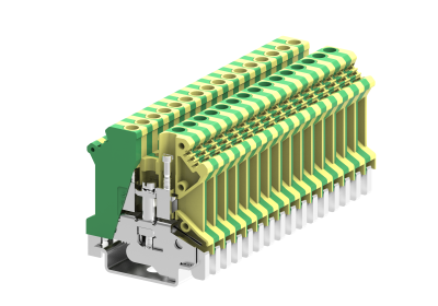 Винтовая Клемма заземления серии SUK, сечение 4мм², жёлто-зел.